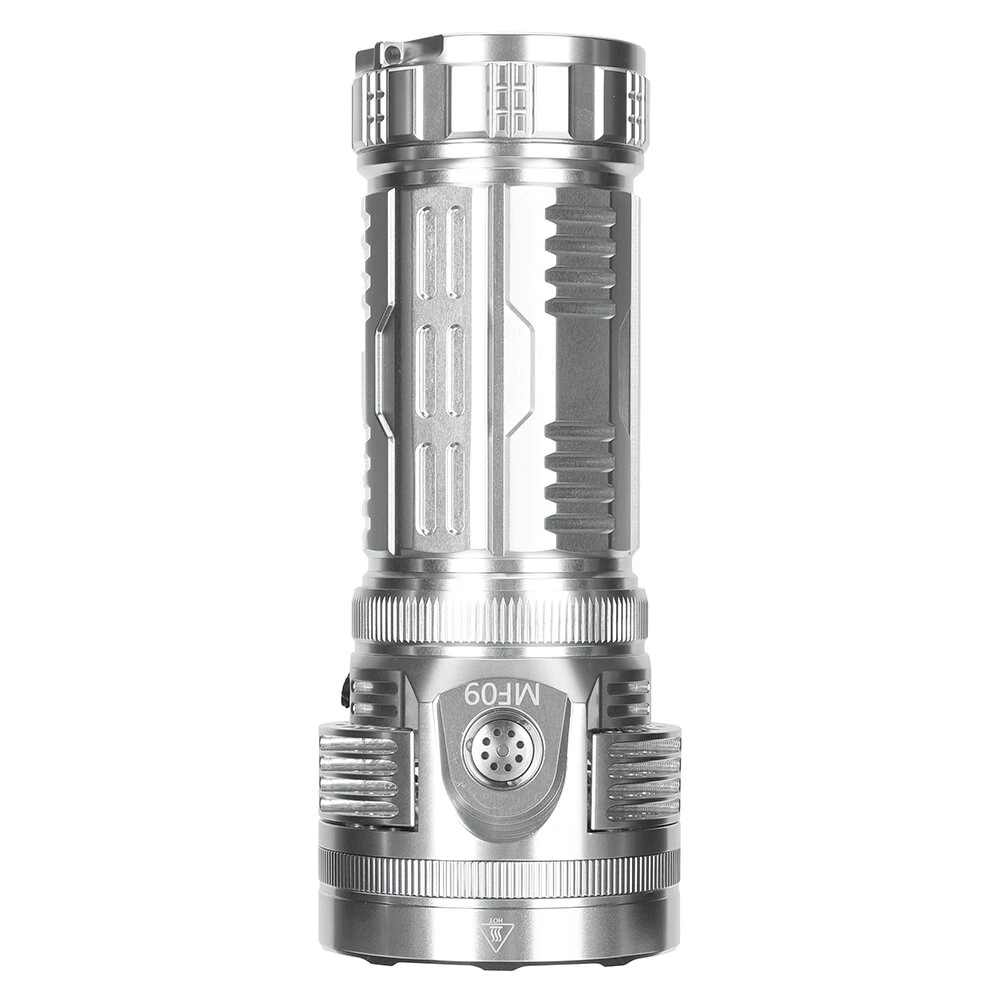 Astrolux® MF09 9* XHP50.2 LED 26000LM 600M High Lumen Flashlight With TEC Active Cooling System + Fan, 46950 Battery, Removable Handle, Ultra-bright Long Range Strong LED Torch Perfect For Outdoor Searching Camping Heavy Duty