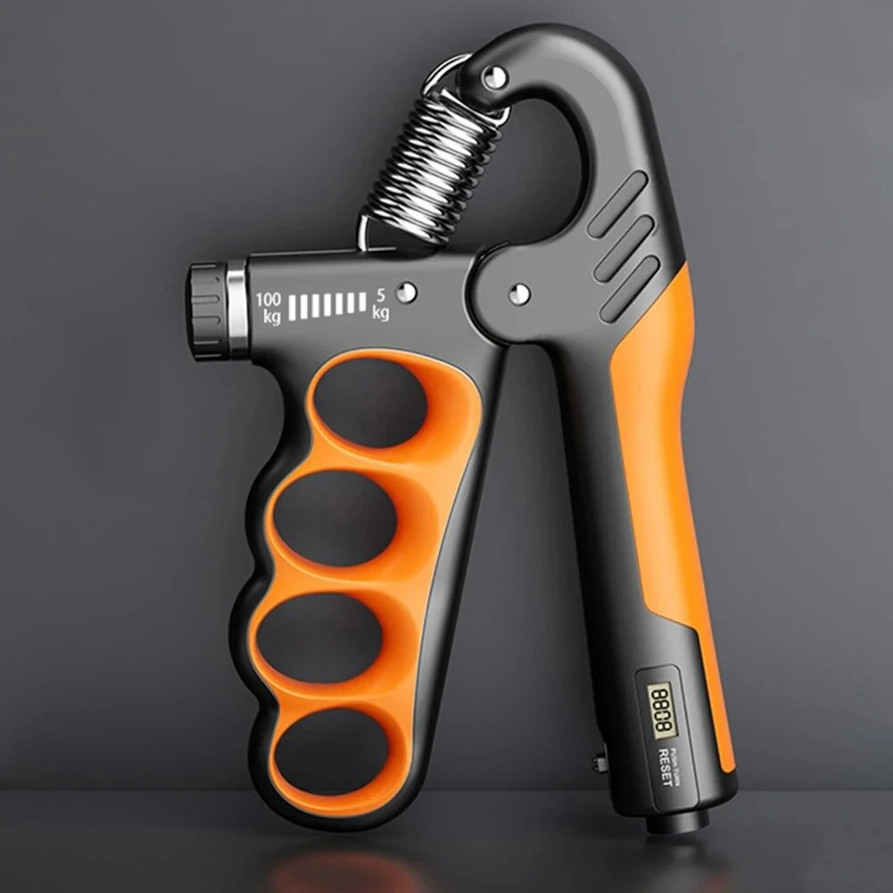 KALOAD 5-100 KG Adjustable Resistance Electronic Counting Hand Grip Strength Trainer Wrist Expander Training Hand Gripper Hand Gripper for Home Gym Fitness
