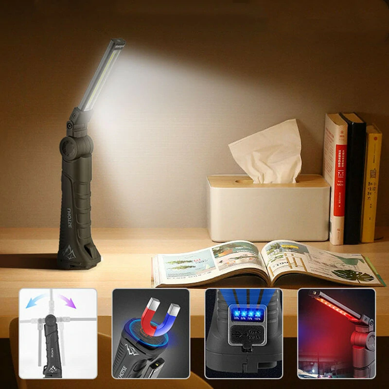 Portable Multi-Source Outdoor Work Light Rechargeable Car Repair Lamp with High Battery Life for Maintenance and Inspection