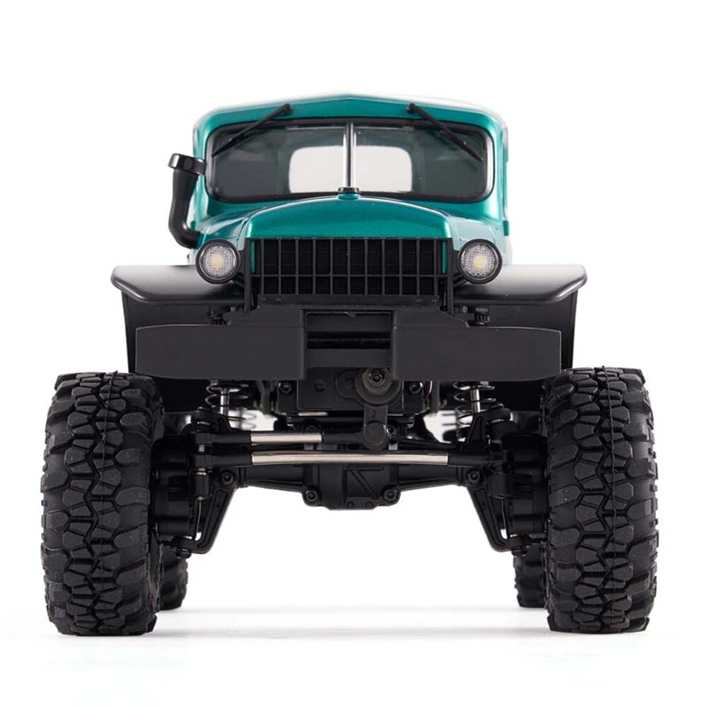 FMS FCX24 Power Wagon 12401 RTR 1/24 2.4G 4WD Brushless RC Car Rock Crawler Off-Road Truck Two Speed Upgraded Chassis Metal Gears Portal Axles LED Light Oil Filled Shocks Vehicles Models Toys