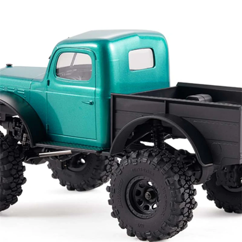 FMS FCX24 Power Wagon 12401 RTR 1/24 2.4G 4WD Brushless RC Car Rock Crawler Off-Road Truck Two Speed Upgraded Chassis Metal Gears Portal Axles LED Light Oil Filled Shocks Vehicles Models Toys