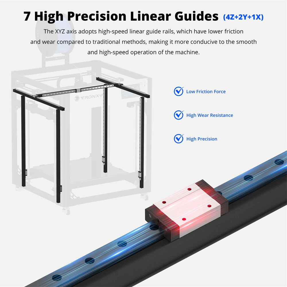 VEHO 500Pro 3D Printer Industrial Grade High Speed 300mm/s Large Build Volume 500x500x500mm Klipper Firmware High Precision Auto Leveling Commercial Use 3D Printer