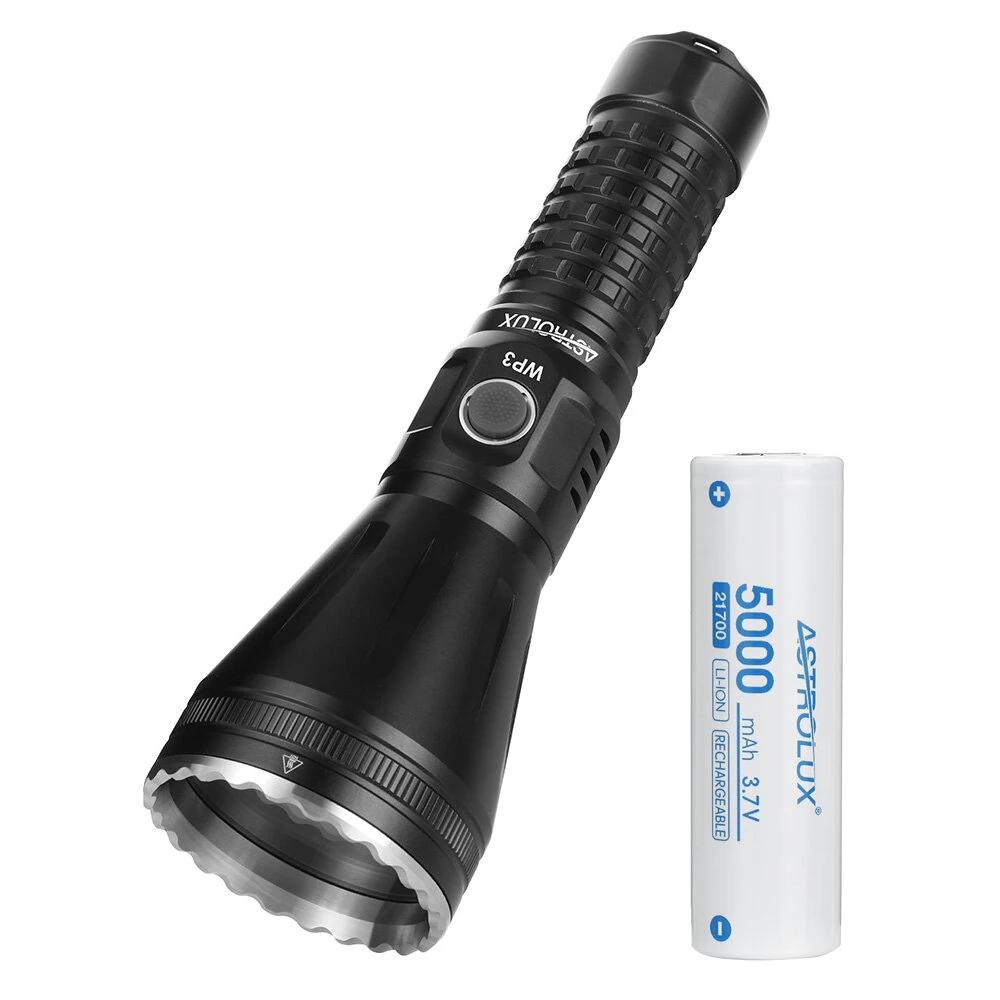 Astrolux® WP3 2.9KM 562LM Long Distance Throwing LEP Flashlight Strong Spotlight Waterproof Search Flashlight With 15A High Drain 21700 Li-ion Battery