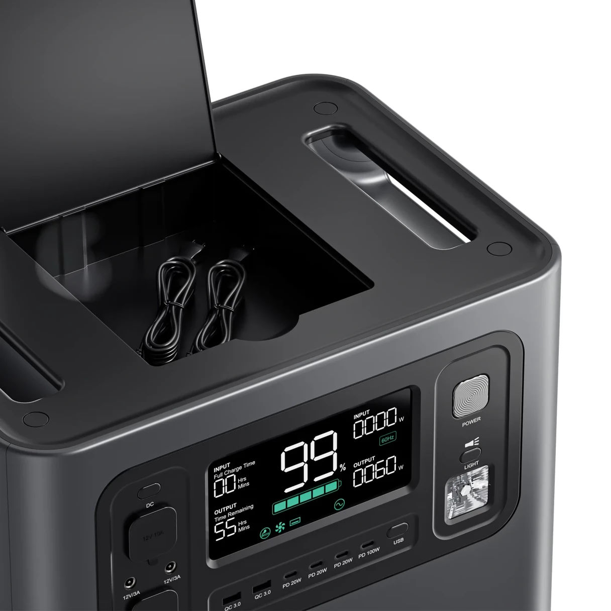 [EU Direct] Aferiy P210 2400W 2048Wh LiFePO4 Battery Portable Power Station Support APP UPS Pure Sine Wave, 13 Output Ports,1.5 Hours Fast Charging, Solar Generator for Outdoor Camping RV Home Emergency Backup Power EU Plug