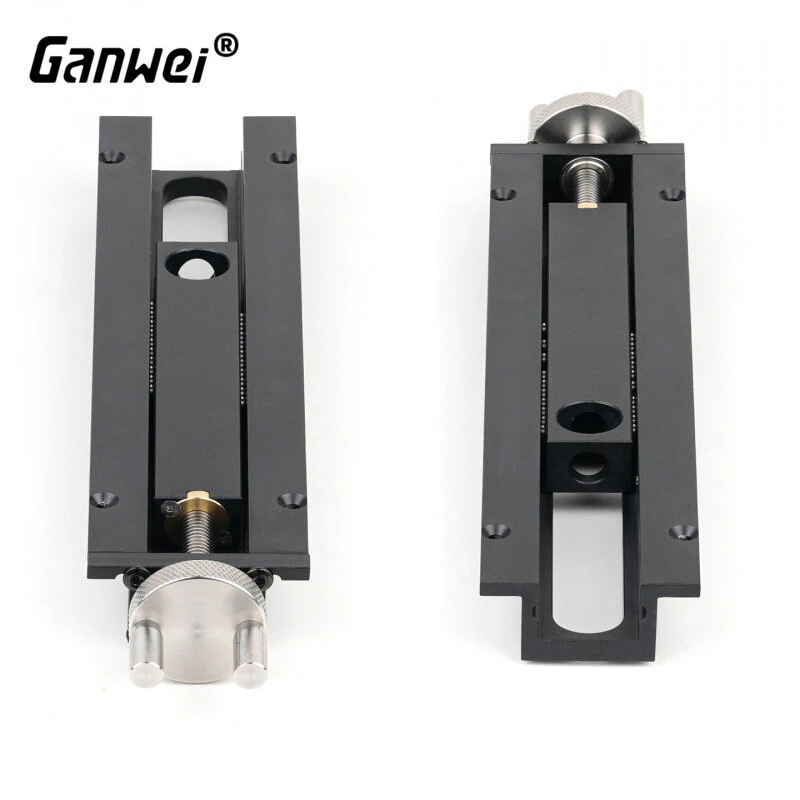GANWEI Woodworking Bench Tail Vise CNC Aluminum Alloy Φ20mm Hole 0-110mm Travel Range Anodized Clamp Tool