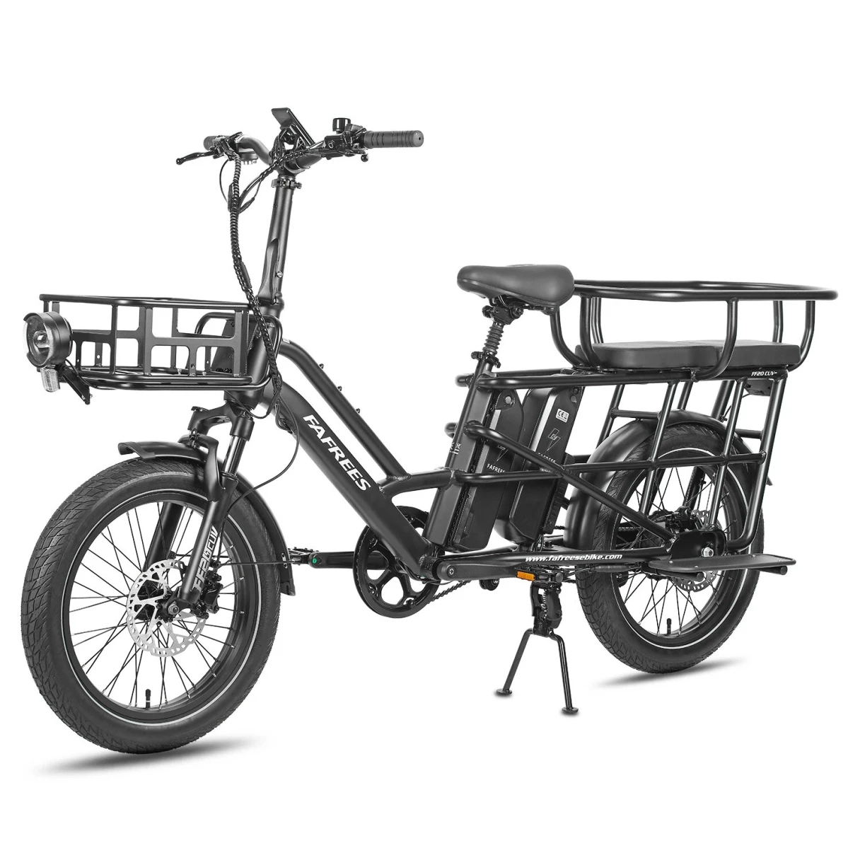 [EU Direct] FAFREES FF20 CUV Electric Tricycle 48V 12AH*2 Dual Batteries 250W Motor Top Speed 25KM/H 20*3.0inches Tires 100-140KM Max Mileage 200KG Max Load Folding Electric Bike