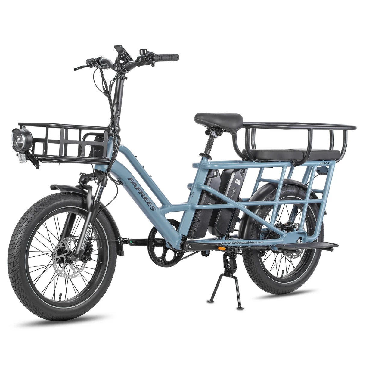 [EU Direct] FAFREES FF20 CUV Electric Tricycle 48V 12AH*2 Dual Batteries 250W Motor Top Speed 25KM/H 20*3.0inches Tires 100-140KM Max Mileage 200KG Max Load Folding Electric Bike