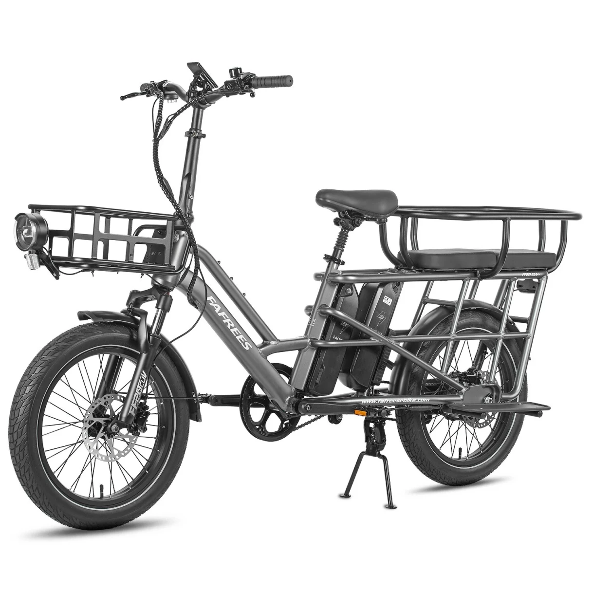 [EU Direct] FAFREES FF20 CUV Electric Tricycle 48V 12AH*2 Dual Batteries 250W Motor Top Speed 25KM/H 20*3.0inches Tires 100-140KM Max Mileage 200KG Max Load Folding Electric Bike