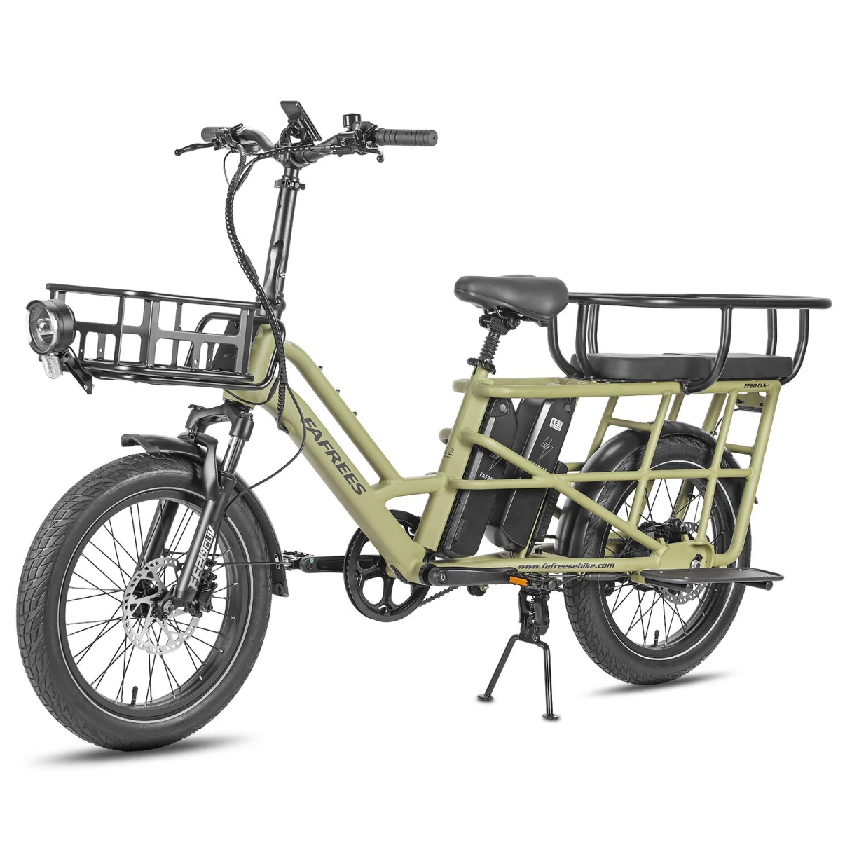 [EU Direct] FAFREES FF20 CUV Electric Tricycle 48V 12AH*2 Dual Batteries 250W Motor Top Speed 25KM/H 20*3.0inches Tires 100-140KM Max Mileage 200KG Max Load Folding Electric Bike
