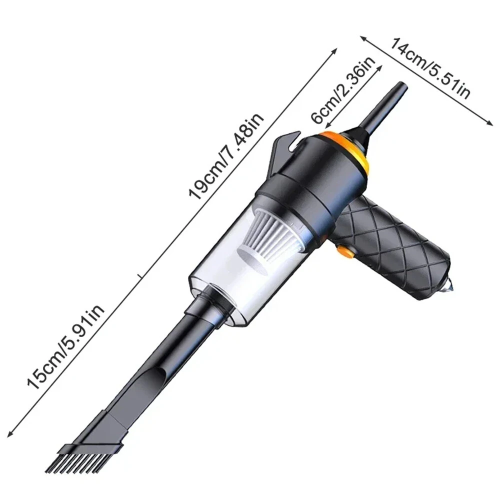 6000Pa Portable Multi Function Car Vacuum Cleaner High Suction Washing and Blowing Outdoor Indoor Use