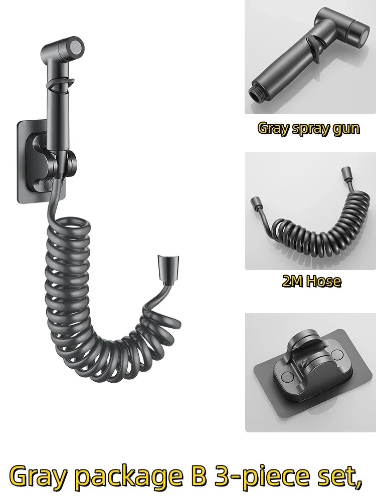 Toilet High Pressure Bidet Spray Gun Water Jet Handheld Bidet Sprayer Toilet Cleaning Hygienic Shower for Bathroom Accessories