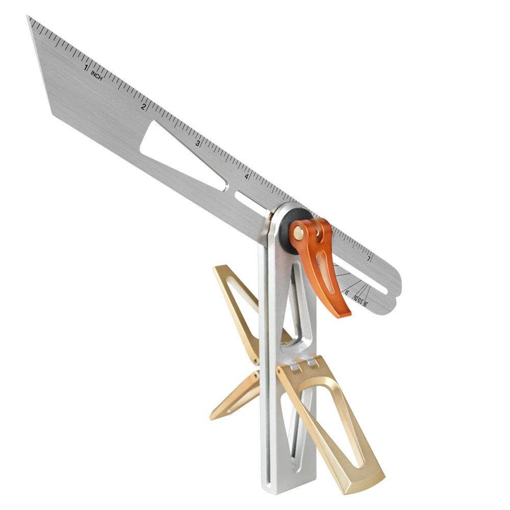 Dovetail Jig with Precise 6:1 and 8:1 Slopes for Woodworking Dovetail Guide Includes T-Bevel Sliding Angle Finder Ruler Protractor Multi Angle Gauge