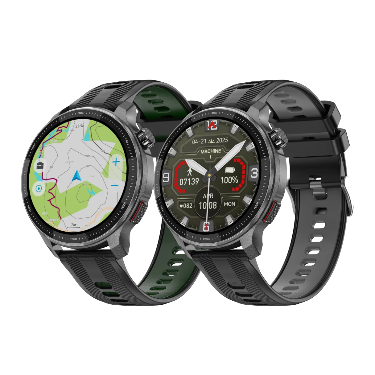 DT NO.I DTG6 1.43inch AMOLED Display GPS Offline Maps ABC Function 3ATM Waterproof bluetooth Call Heart Rate Blood Oxygen Monitor Sleep Monitoring Multi-sport Modes 3ATM Waterproof Smart Watch