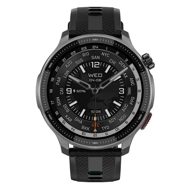 DT NO.I DTG6 1.43inch AMOLED Display GPS Offline Maps ABC Function 3ATM Waterproof bluetooth Call Heart Rate Blood Oxygen Monitor Sleep Monitoring Multi-sport Modes 3ATM Waterproof Smart Watch