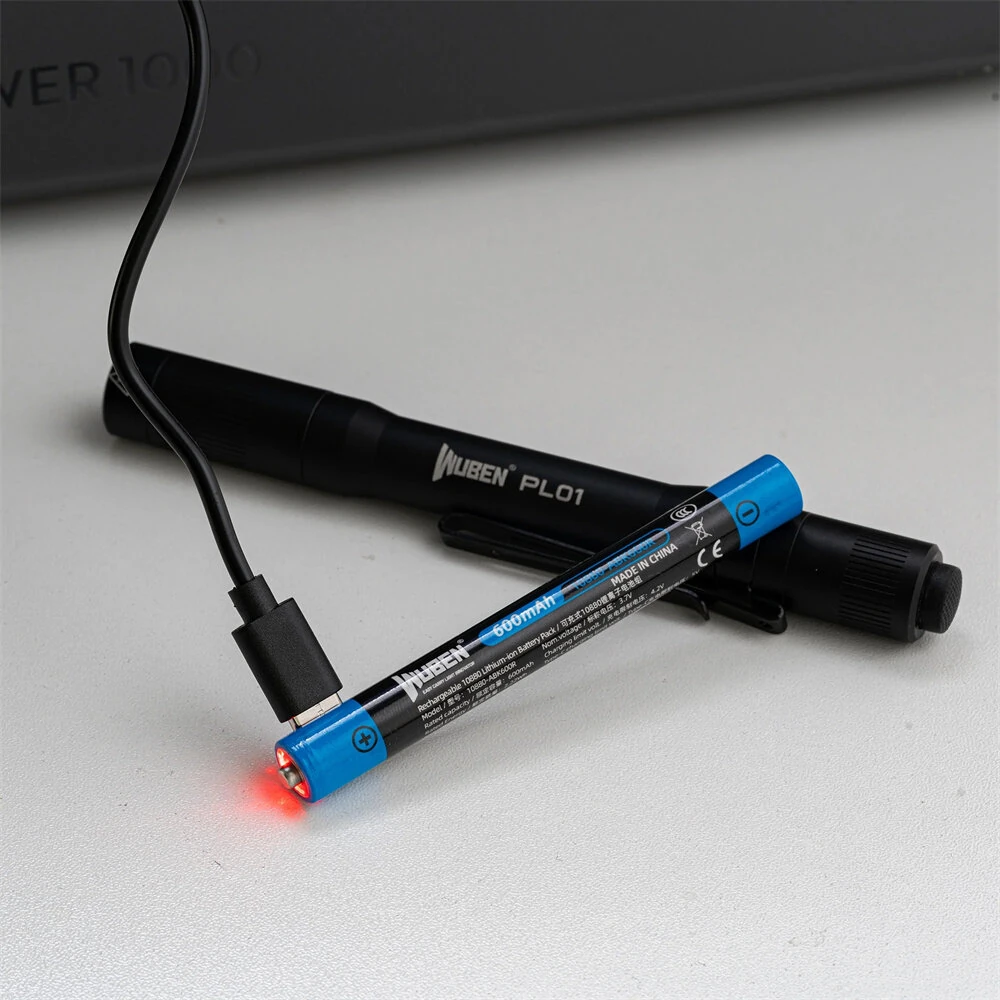 WUBEN PL01 Pen Light Rechargeable Flashlight 650Lumens Portable EDC Waterproof Pocket Penlight For Outdoor Emergency Lighting