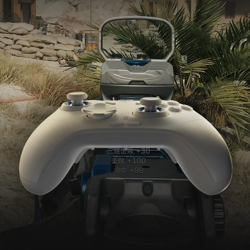 Flydigi Direwolf 4 Tri-mode Wireless Gaming Controller with Forceswitch Lever Trigger Force Adjustment Joysticks Wireless Gamepad Support 6-Axis Gyro 1KHz Polling Rate Vibration Feedback for Windows Android IOS Switch1/2