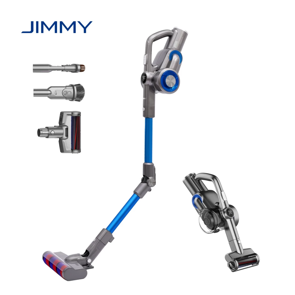 [EU Direct] JIMMY H8 Cordless Vacuum Cleaner 160AW Super Power Suction with 4 Mode LED Screen Display Smart Floor Cleaning