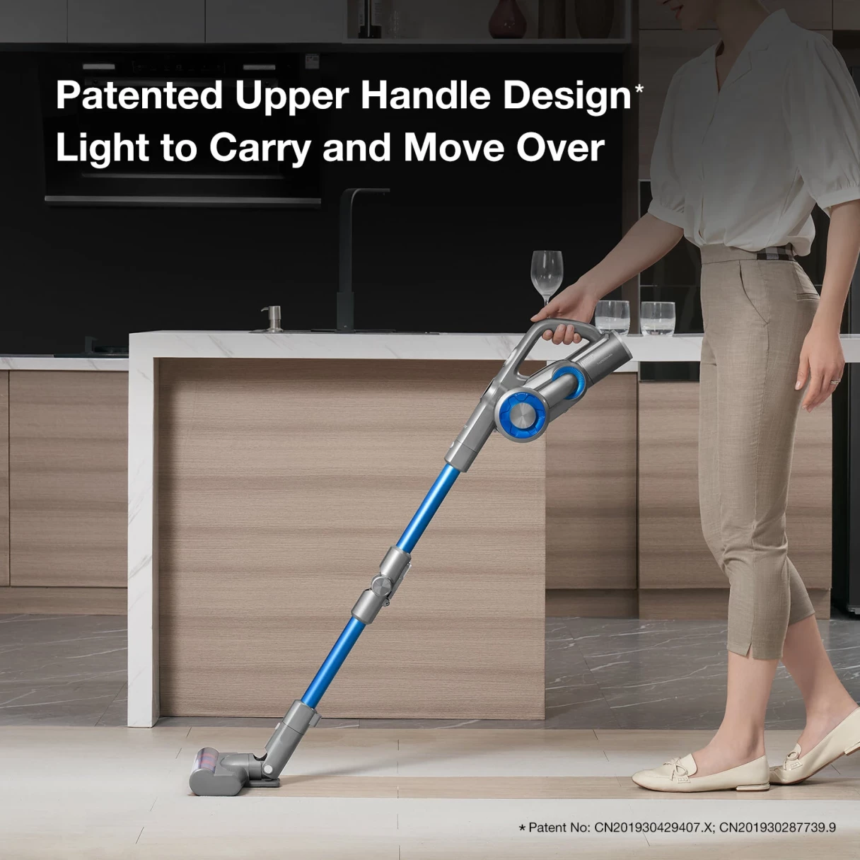 [EU Direct] JIMMY H8 Cordless Vacuum Cleaner 160AW Super Power Suction with 4 Mode LED Screen Display Smart Floor Cleaning