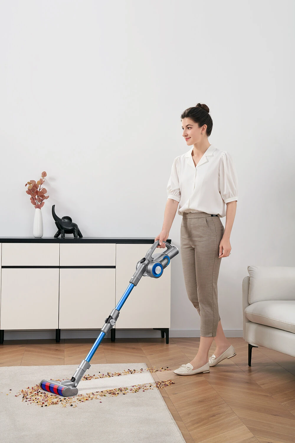 [EU Direct] JIMMY H8 Cordless Vacuum Cleaner 160AW Super Power Suction with 4 Mode LED Screen Display Smart Floor Cleaning