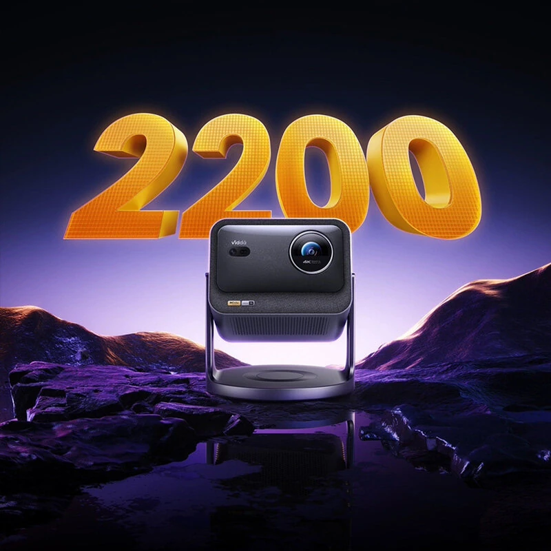 [EU Direct] Vidda C3S 4K Tri Laser Projector 2200 CVIA Lumens Dolby Vision IMAX Enhanced HDR10 Auto Focus & Keystone Correction WiFi 6&bluetooth 5.2 Android TV 3D Home Cinema Theater 4G RAM 64G ROM