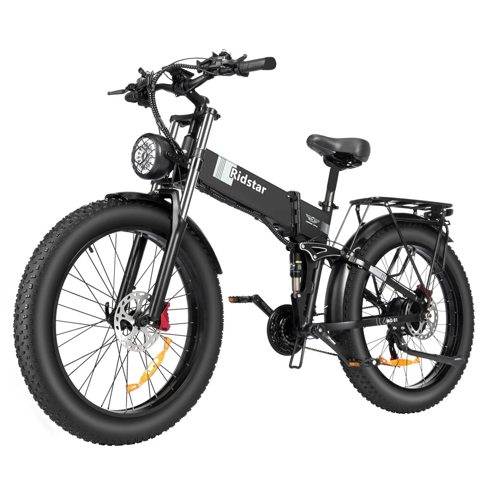 [EU DIRECT] Ridstar DC26 Electric Bike 48V 20Ah Battery 1500W Motor Recommended Top Speed 25KM/H 26inch Tires 95-120KM Max Mileage 150KG Max Load Folding Electric Bicycle