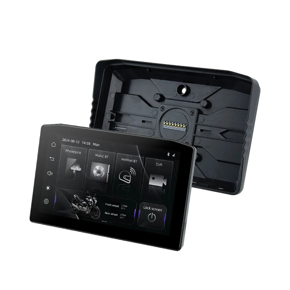 6.25" Wireless CarPlay Moto Android Auto Portable Digital Dashboard Anti Theft Removable Screen GPS Motorcycle Navigation