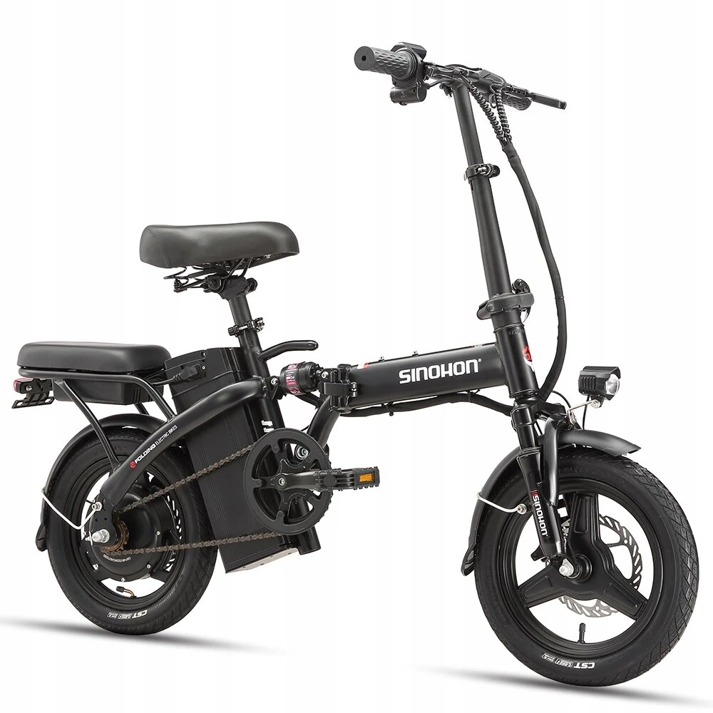 [EU DIRECT] SINOHON M3 Electric Bike 48V 10.4Ah Battery 500W Motor Recommended Top Speed 25KM/H Folding Moped Bicycle 14 Inch 25km/h Speed 50km Mileage 120kg Load