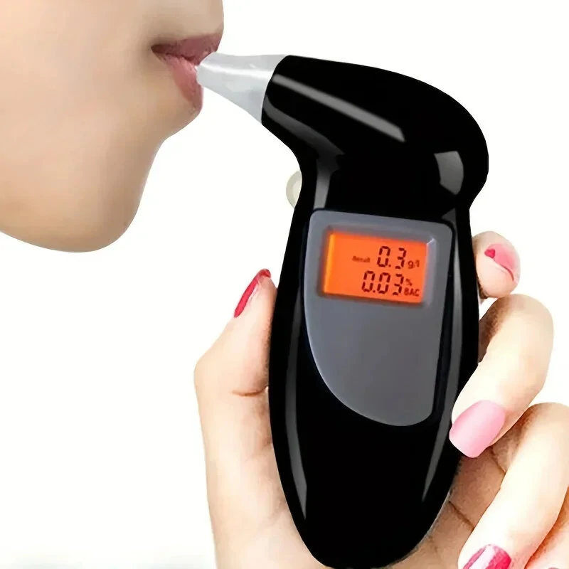 Portable LED Digital Display Alcohol Tester Accurately Test LCD Backlight Display Sound Alert 0.1 Accuracy Alcohol Tester