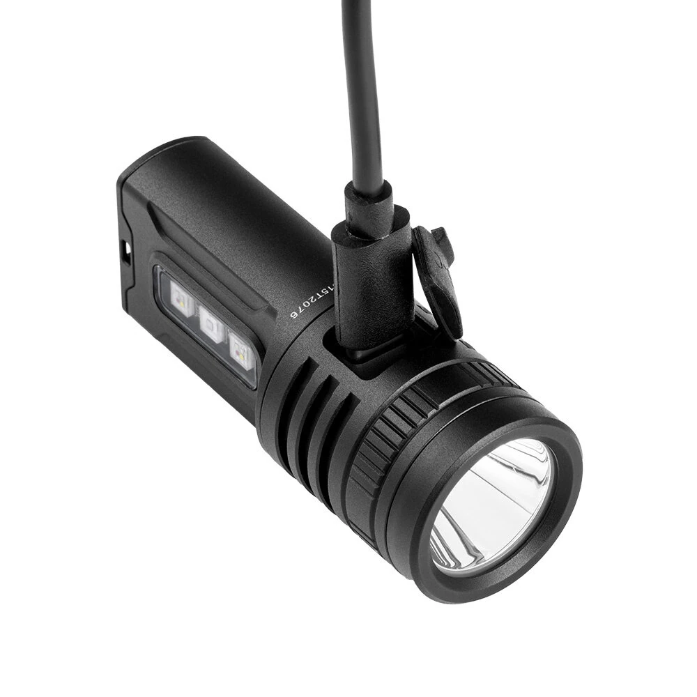 Lumintop GT NANO V6.0 USB Type C Rechargeable Flashlight Support 2x 10280 Battery with 720 Lumen Main Light RGB UV Sidelight for Night Hiking and Camping