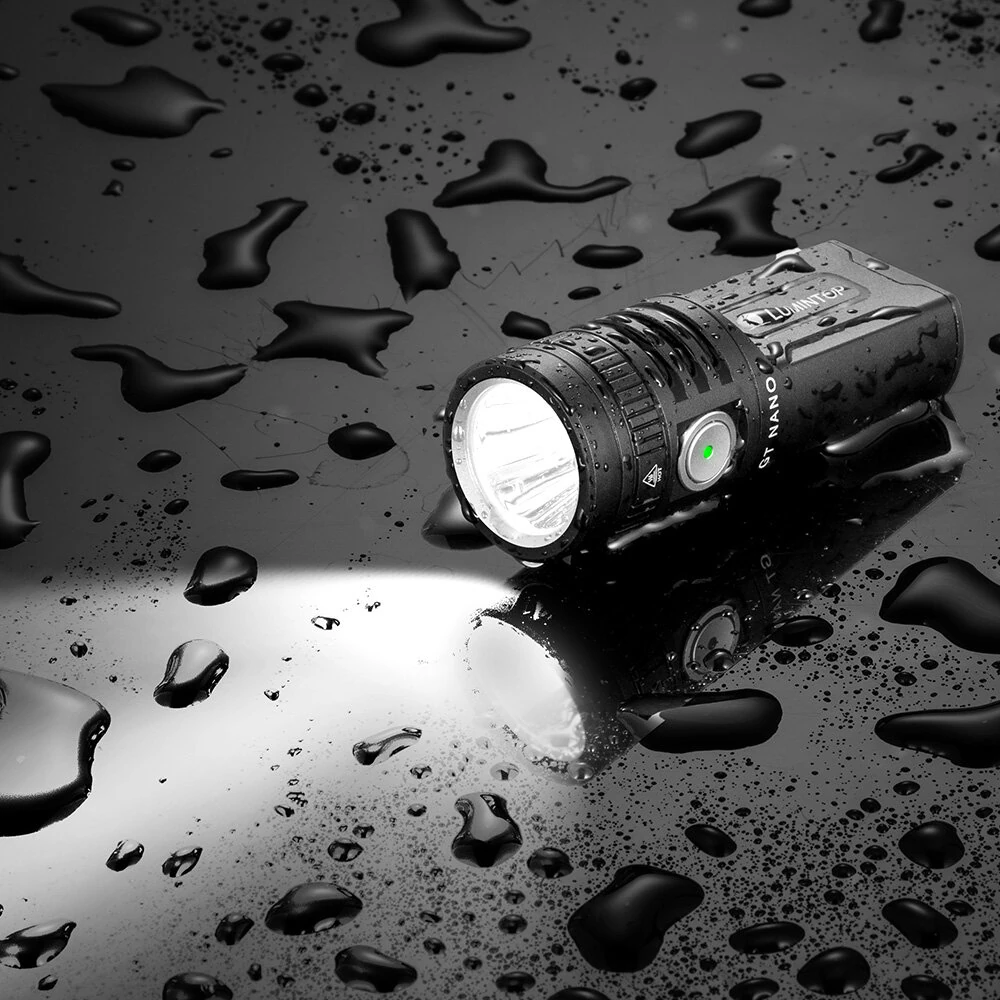 Lumintop GT NANO V6.0 USB Type C Rechargeable Flashlight Support 2x 10280 Battery with 720 Lumen Main Light RGB UV Sidelight for Night Hiking and Camping