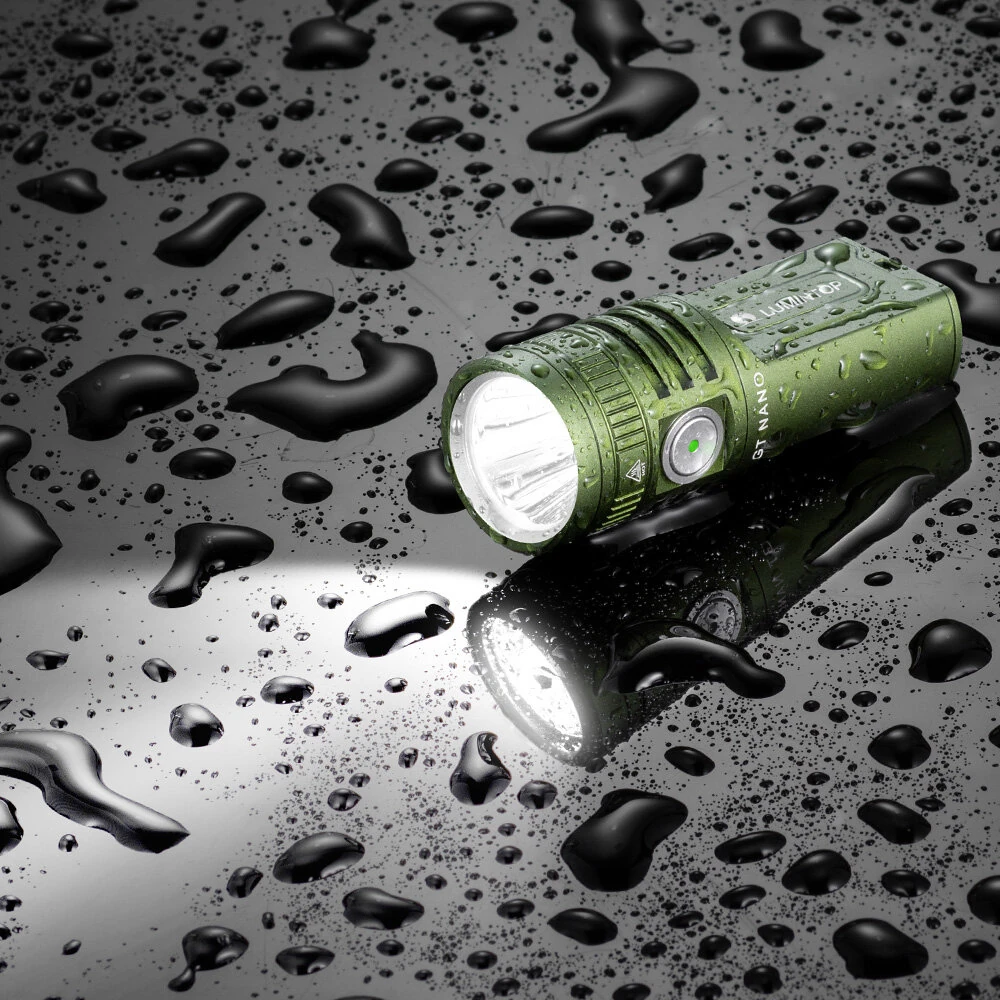 Lumintop GT NANO V6.0 USB Type C Rechargeable Flashlight Support 2x 10280 Battery with 720 Lumen Main Light RGB UV Sidelight for Night Hiking and Camping