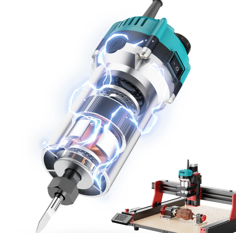 [EU Direct]TWO TREES TTC450 Ultra CNC Router Engraving Machine+30000RPM 800W High Power Motor Woodworking Router Trimmer+ M1 Vacuum Monster